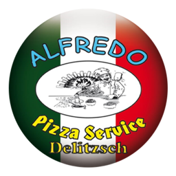 Alfredo Pizza Service logo.